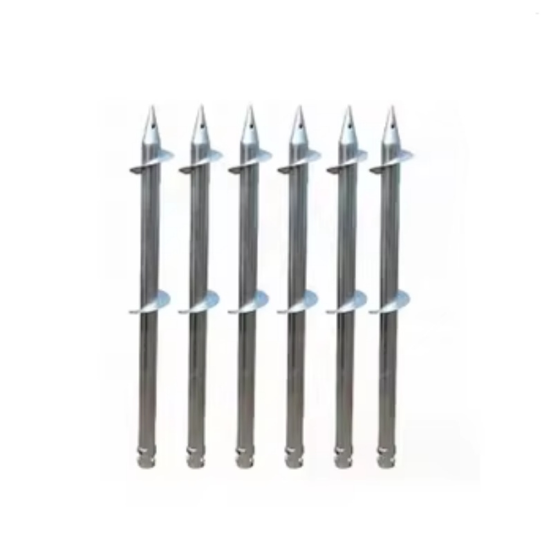 Винтовые сваи с тройной спиралью, оцинкованные