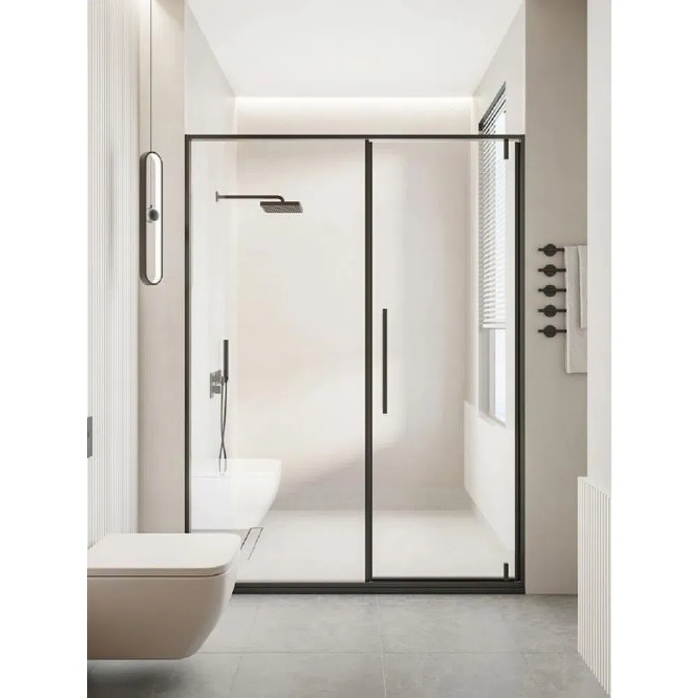 Easy Clean Sliding Luxury Aluminum 6/8mm Tempered Glass Shower Enclosure