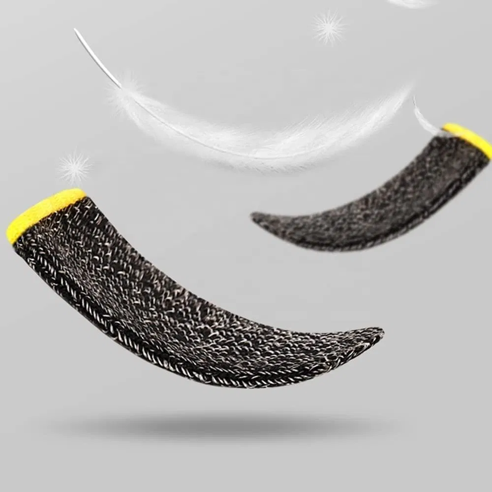 Touch Screen Silver Fiber Finger Tips Mobile Games Anti-Sweat Fingertips Finger Sleeve for Cell Phone Game Finger Cots