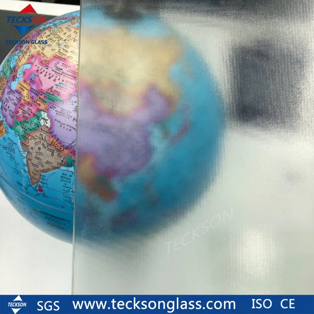 3-6mm Clear Karatachi Puzzle Bronze Mistlite Patterned Printed Pacific Obscure Glass