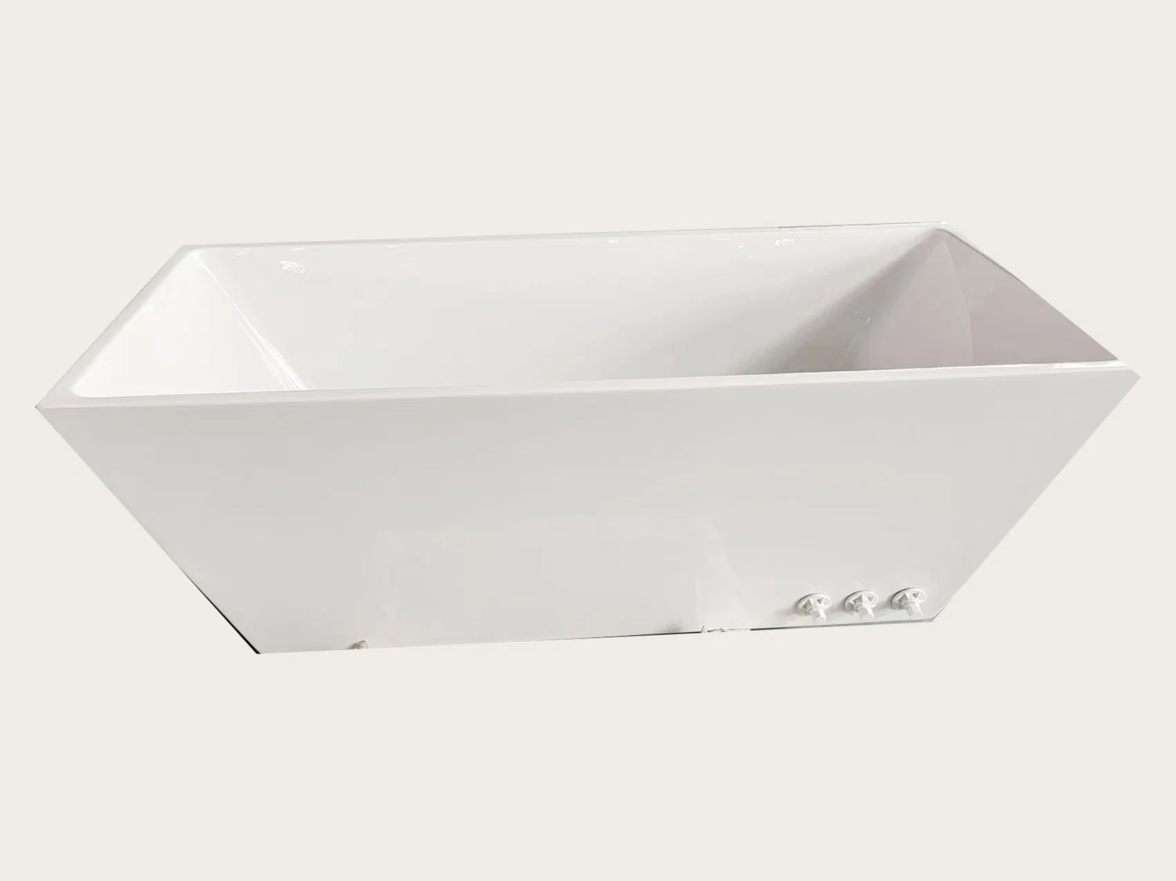 New Trend Acrylic Cold and Hot Tub Modern LED Bath Tub