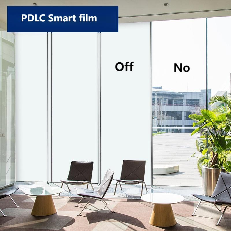 Self Adhesive High Transparency Electronic Control Atomization Glass Film Pdlc Intelligent Dimming Glass Film