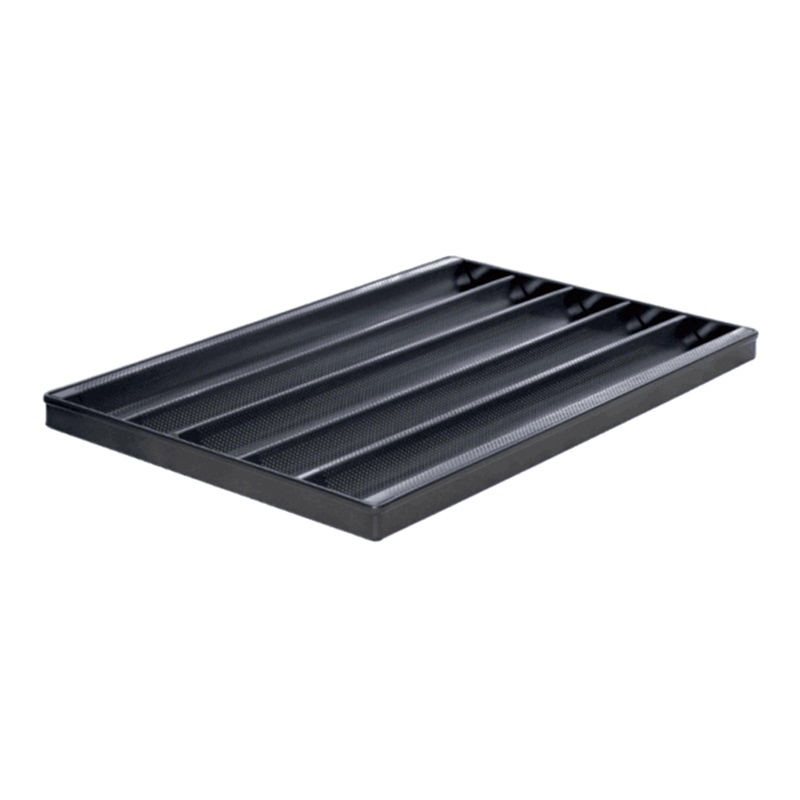 Hot Sale Kitchen Aluminum French Bakery Baking Tray Pan with 5 Grids