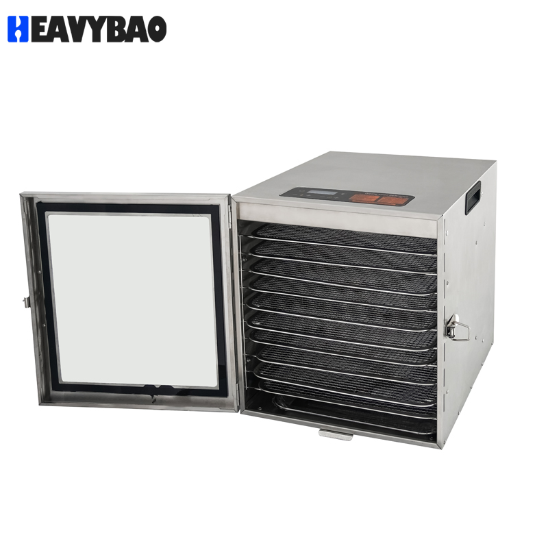 Heavybao 10 Tiers Commercial Deshidratador De Alimentos Fruit Food Dehydrator Machine