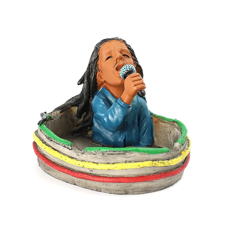 Jiju 402s New Design Man Hot Sale Smoking Cartoon Resin Ashtray