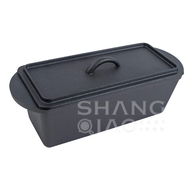 Чугунная форма для выпечки хлеба с крышкой
