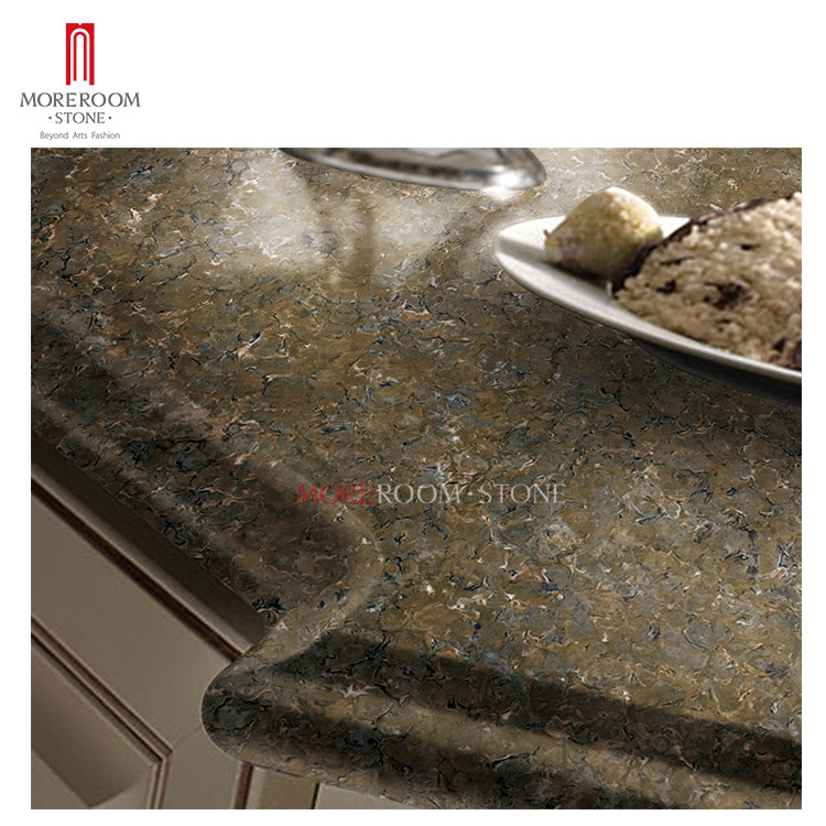 Artificial Faux Marble Stone Type 100% Pure Acrylic Solid Surface Ktchen Countertop