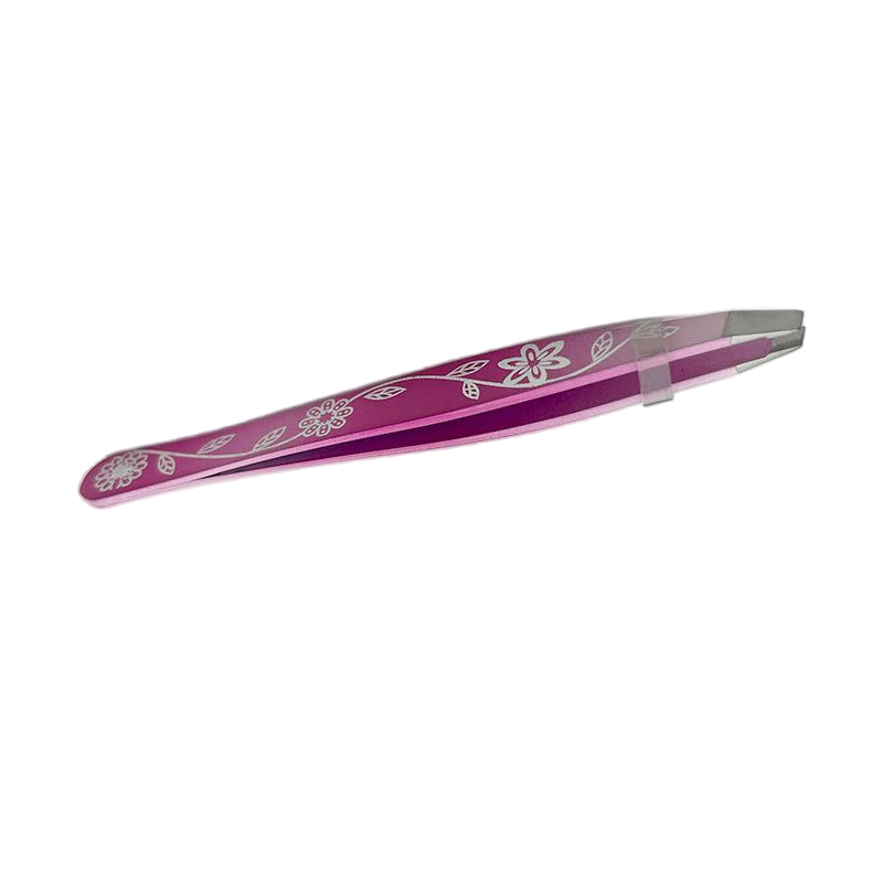 Newly Style Beauty Tweezer Customized Stainless Steel Squared Eyebrow Tweezer