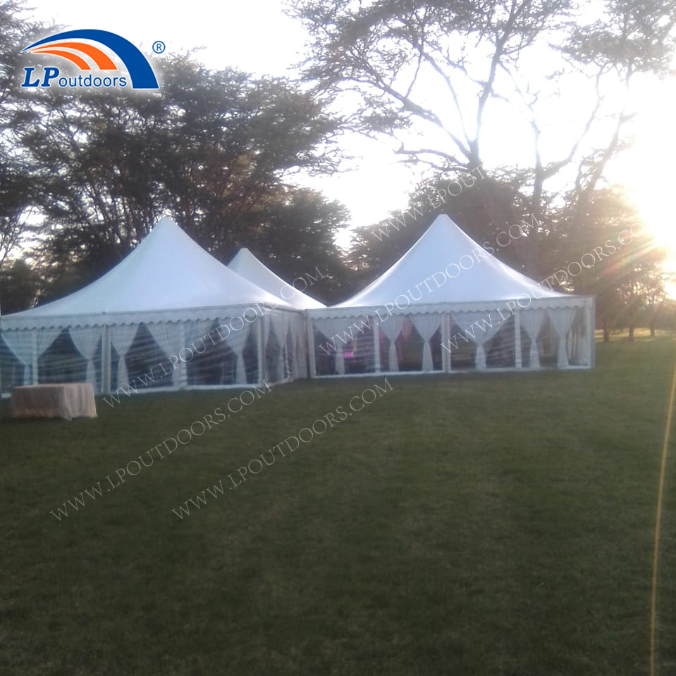 10X10m B Line Aluminum 100 Seaters Pagoda Tent for Kenya Outdoor Events