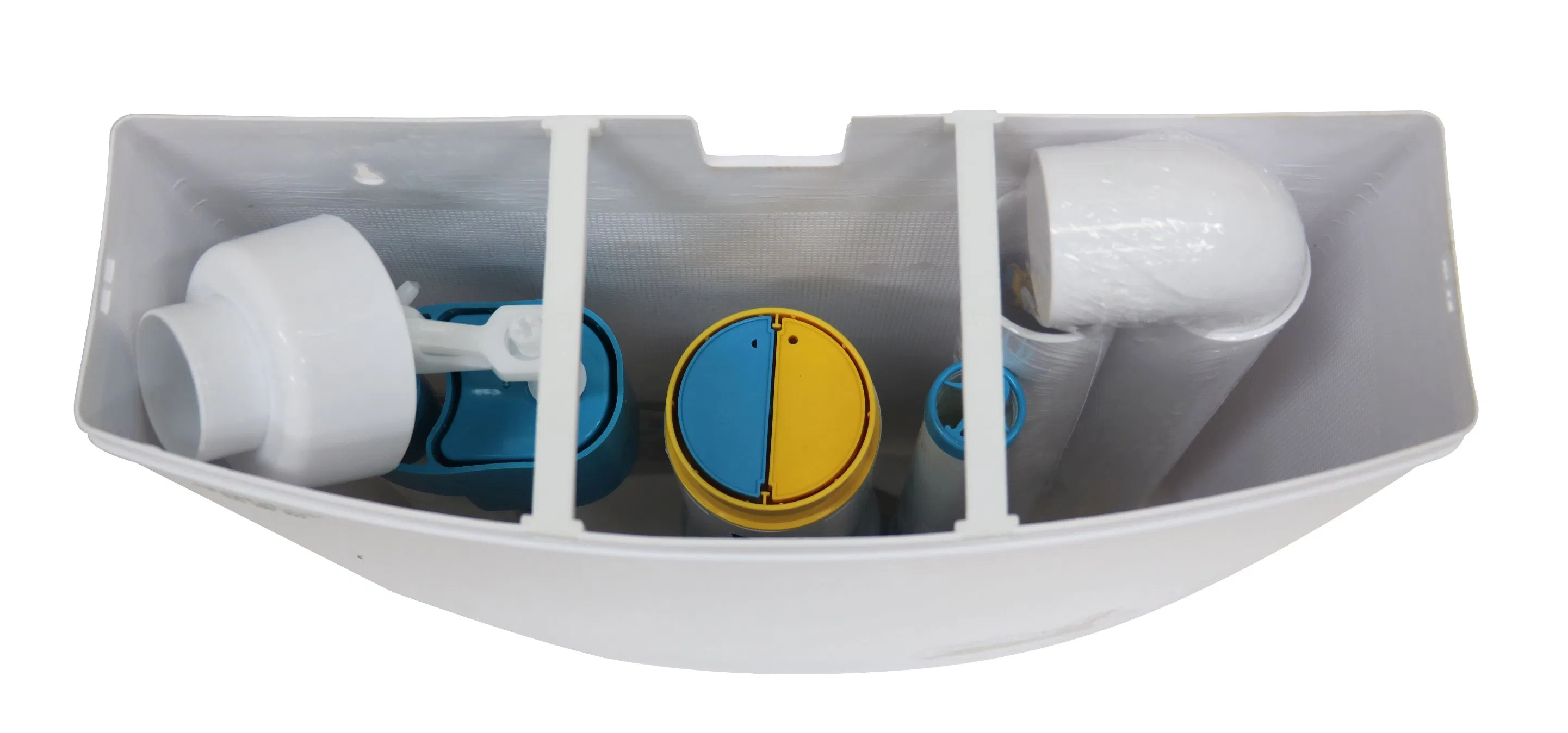 Toilet Tank with Dual Push Button