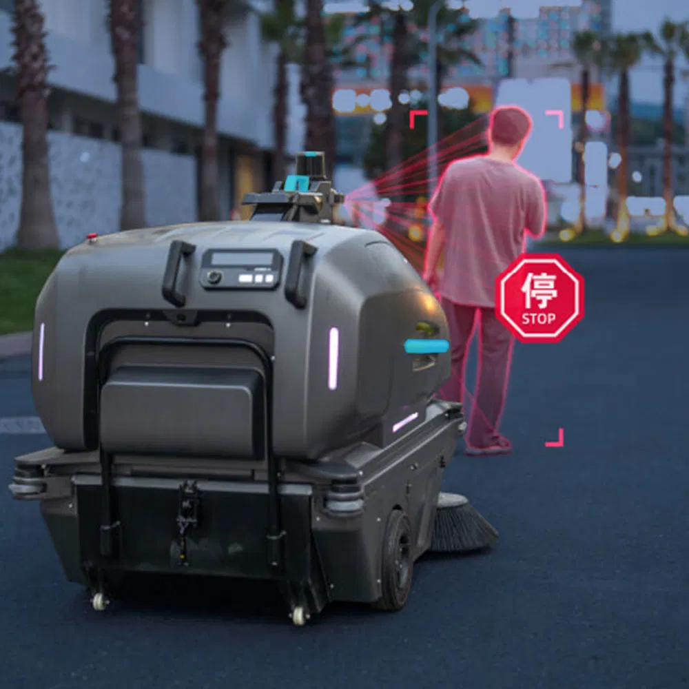 Commercial Intelligent Floor Scrubber Outdoor Industrial Robot for Cleaning Smart Scrubber Machine