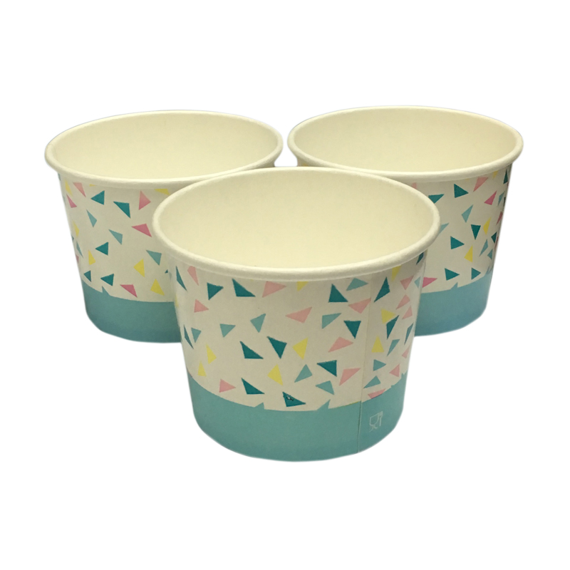 8oz Single Wall/Double Wall Disposable Paper Cup for Cold Ice Cream Taken