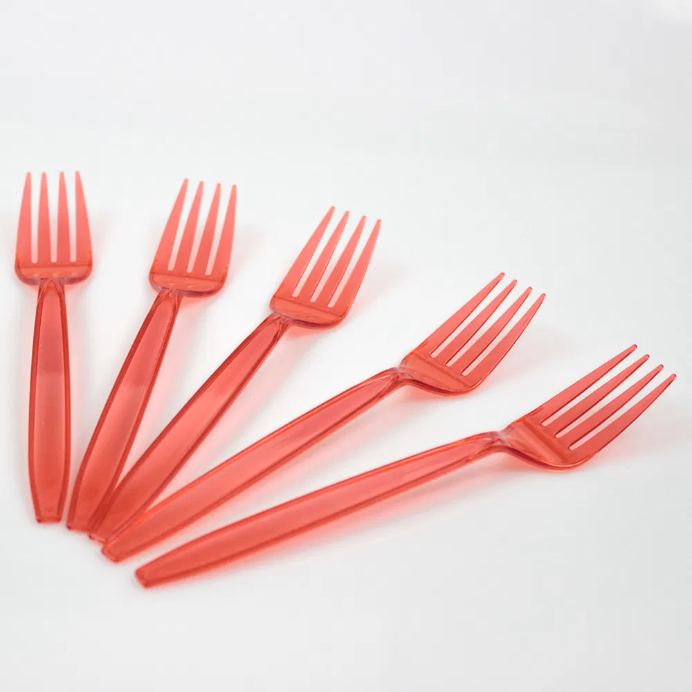Disposable Plastic Cutlery 170mm Length PS Plastic Fork for Fast Food