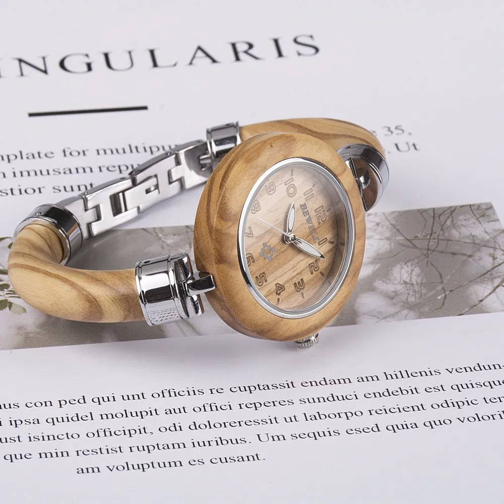 100% Natural Wood Men Handmade Wood Watch with Waterproof