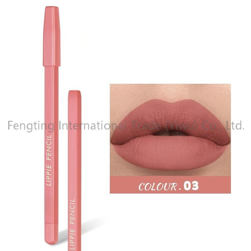 Custom Logo Cute Shade Skin Friendly Lip Stain Liner Wholesale Creamy Smooth and Waterproof Lip Pencil High Pigmented Matte Lip Makeup