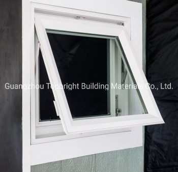 PVC/Upv Vinyl Tophung Window with Energy Saving with Tempered Clear Glass