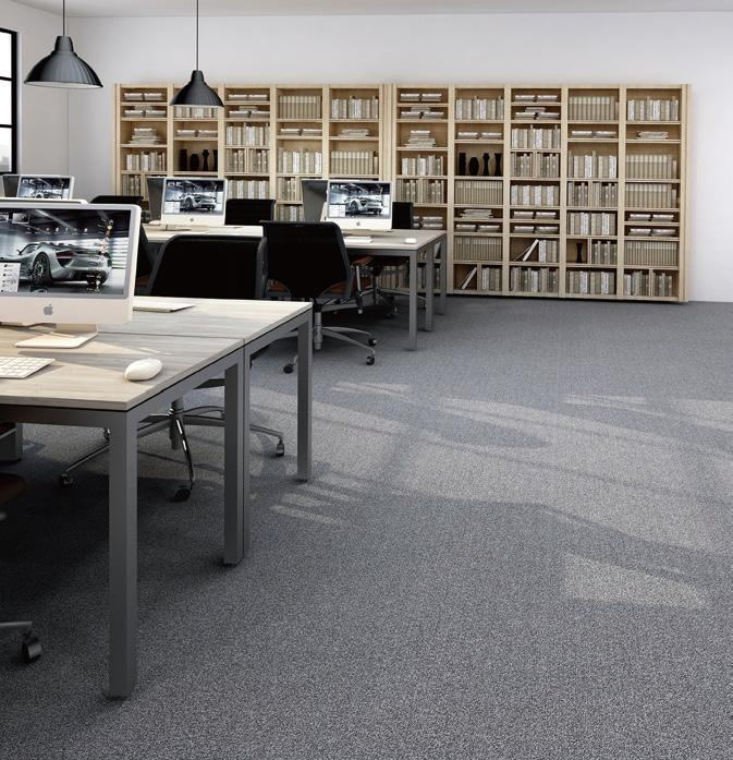 Модульный ковролин ПВХ для офиса, антискользящий