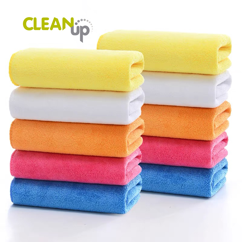 Super Absorbent Multipurpose Terry Microfiber Cleaning Cloth Washable Quick Dry Rag for Home Universal Car Microfiber Towel