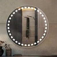 Trendy Decorative Mirror with LED for Contemporary Home Spaces