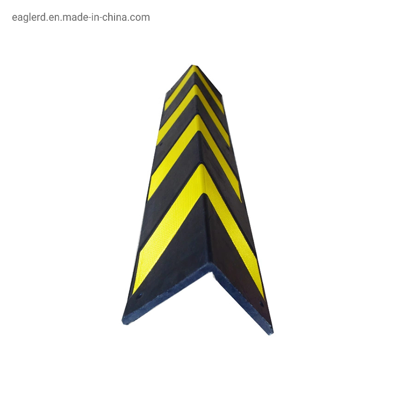 1000mm Reflective Yellow and Black Parking Lot Rubber Corner Guard