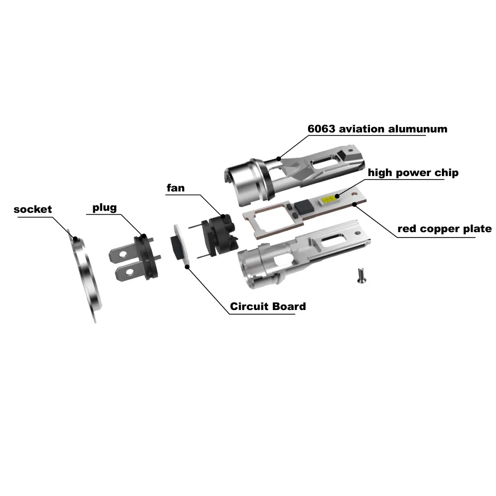 Deerxuan D6 LED Car Headlight Bulb