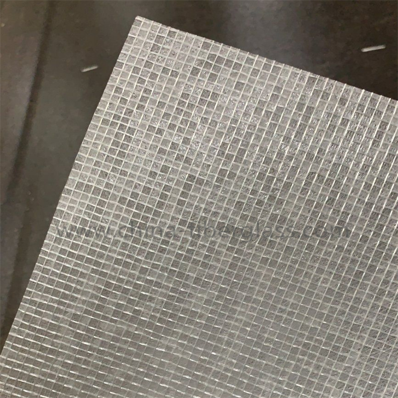 Fiberglass Tissue with Mesh/Scrim for Flexible PVC Sheet Vinyl Flooring