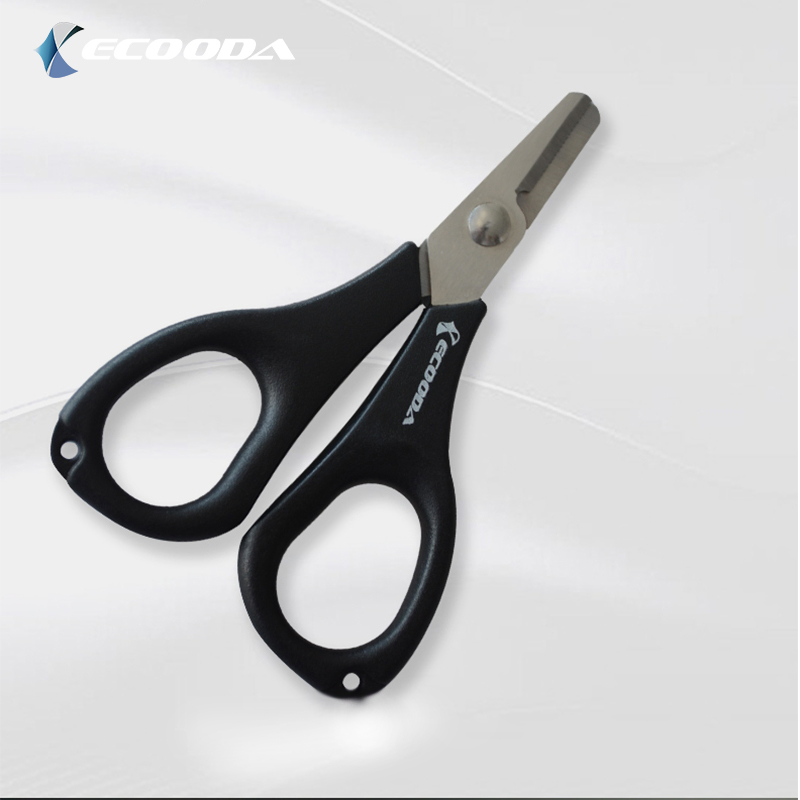 Ножницы рыболовные Ecooda 003, сталь, черные