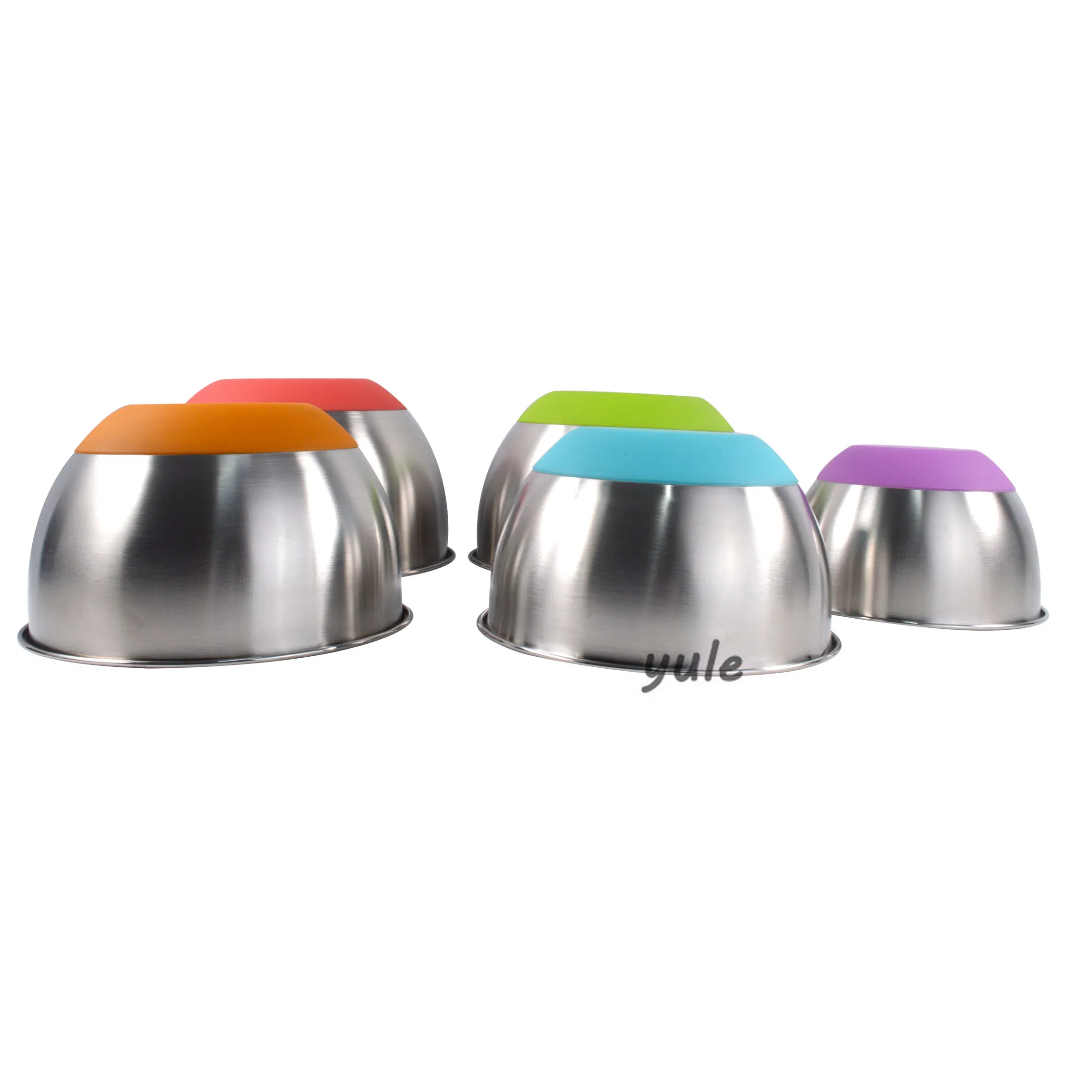 House Cooking with Multi-Function Lid Stainless Steel Nesting Mixing Bowl with Grater