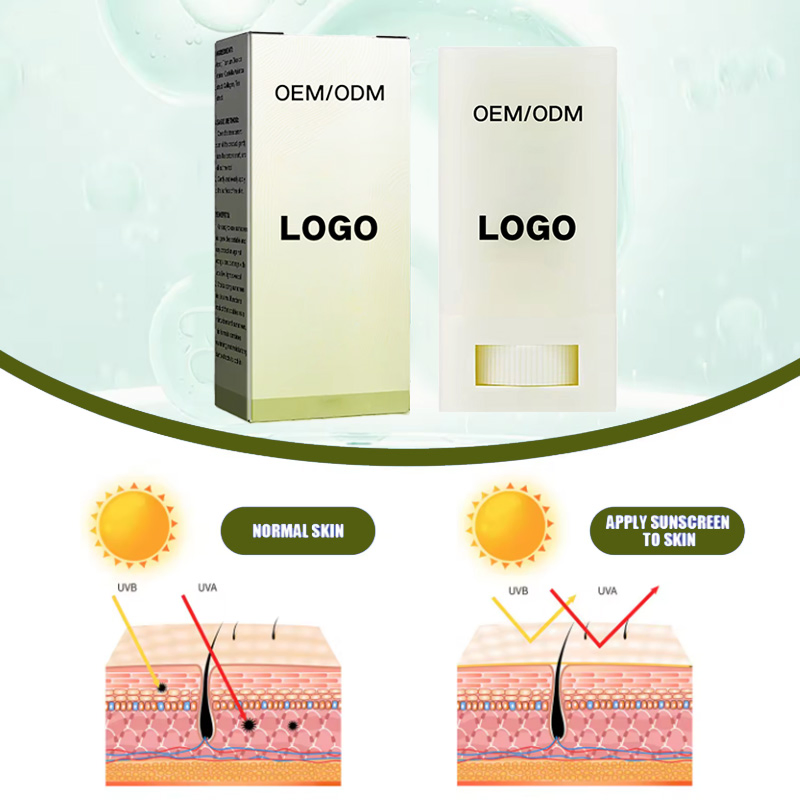 Wholesale Waterproof Travel SPF 30 SPF 50 Korean Sun Stick Body Shimmer Sunscreen Cream Sunscreen Stick