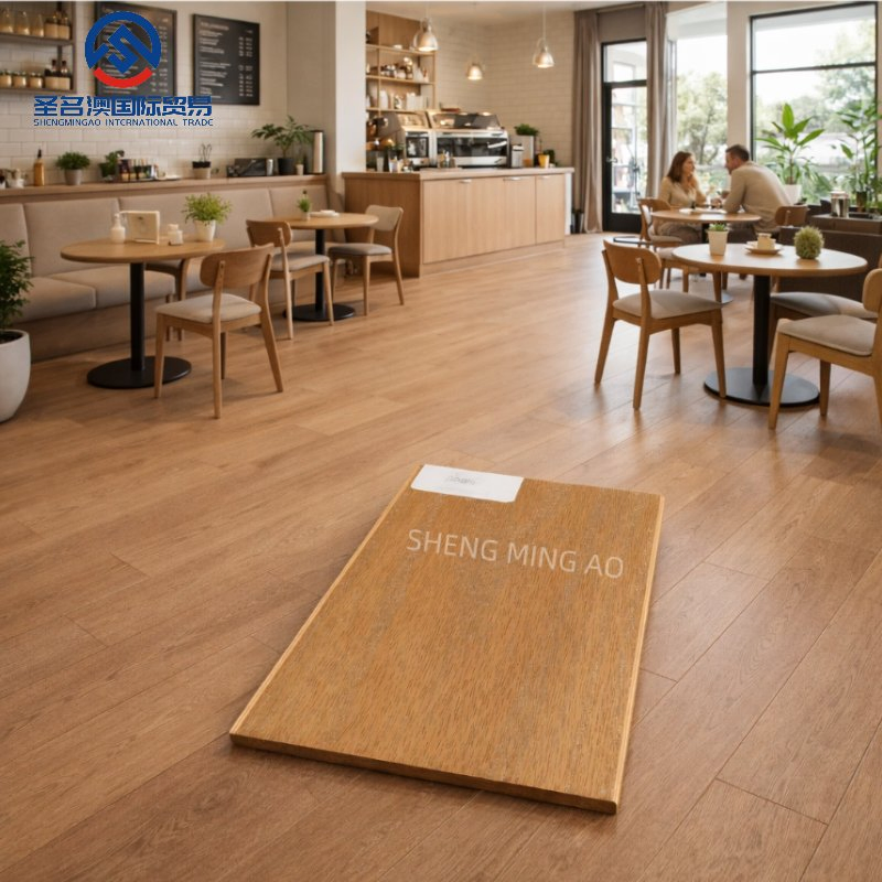 European Premium Multilayer Engineered Oak Flooring Click System Brushed Waterproof for Villa Living Room