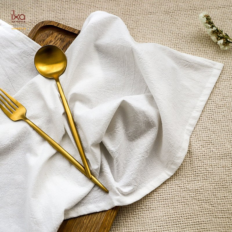 Thanksgiving Printable White Party Wedding Indoor Christmas Decoration Items Personalized Custom Cotton Placemat for Cafe