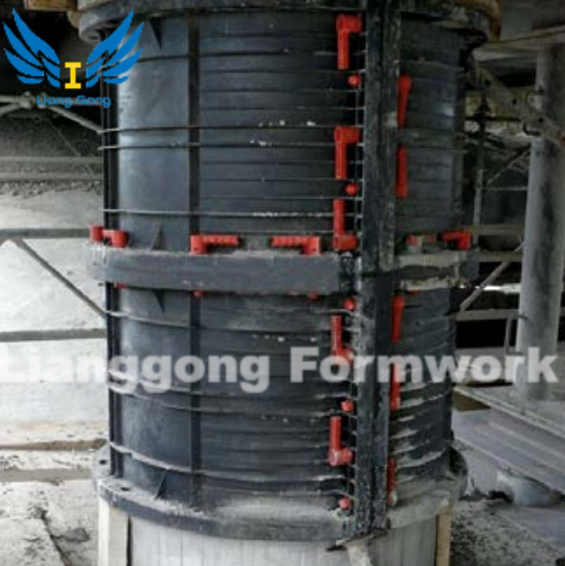 Doka Supplier Construction Material ABS Plastic Circular and Elliptic Column Formwork for Concrete Casting