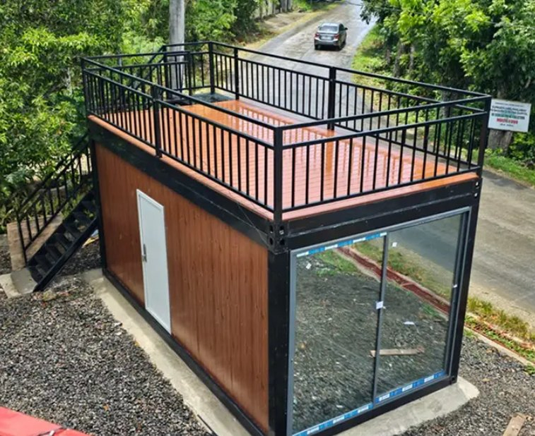 High Quality Commercial and Street Shop Kiosk Prefab House Customization Steel Structure Waterproof Easy Installation Container House