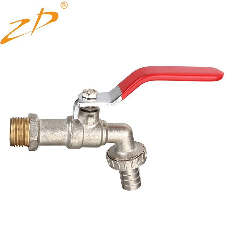 Long Handle Hose Nickle Plated Tap Basin Washing Machine Bibcock