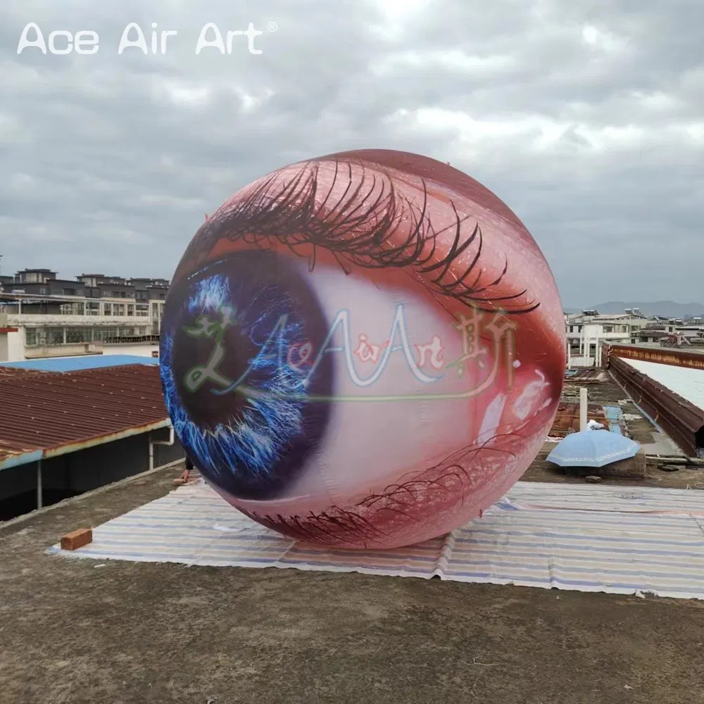 3m Diameter or Custom Inflatable Simulated Eye Balloon Inflatable Eye Model for Outdoor Event Advertising Decoration