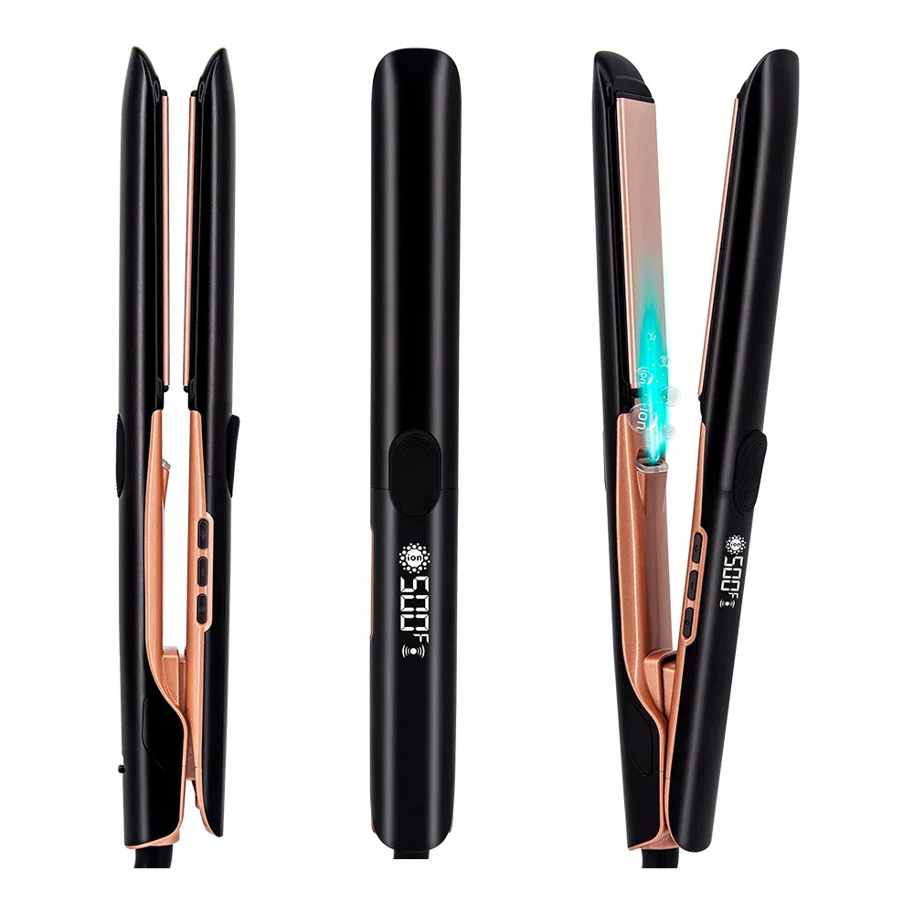 Professional Hair Straightener with Titanium Infused Ceramic Plates Flat Iron