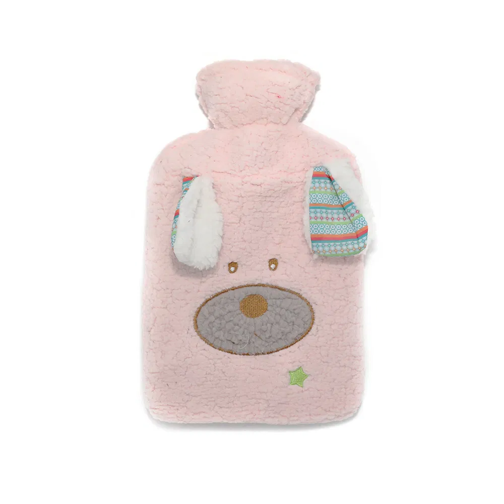 Premium Classic Hot Water Bag Natural Rubber Medical Hot Water Bottle with Animal Cover