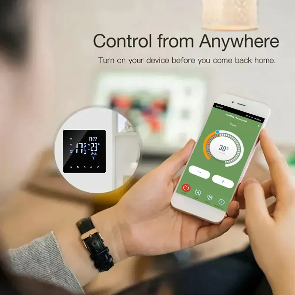 LCD Display Programmable Smart Touch Screen Floor Heating Digital Thermostat