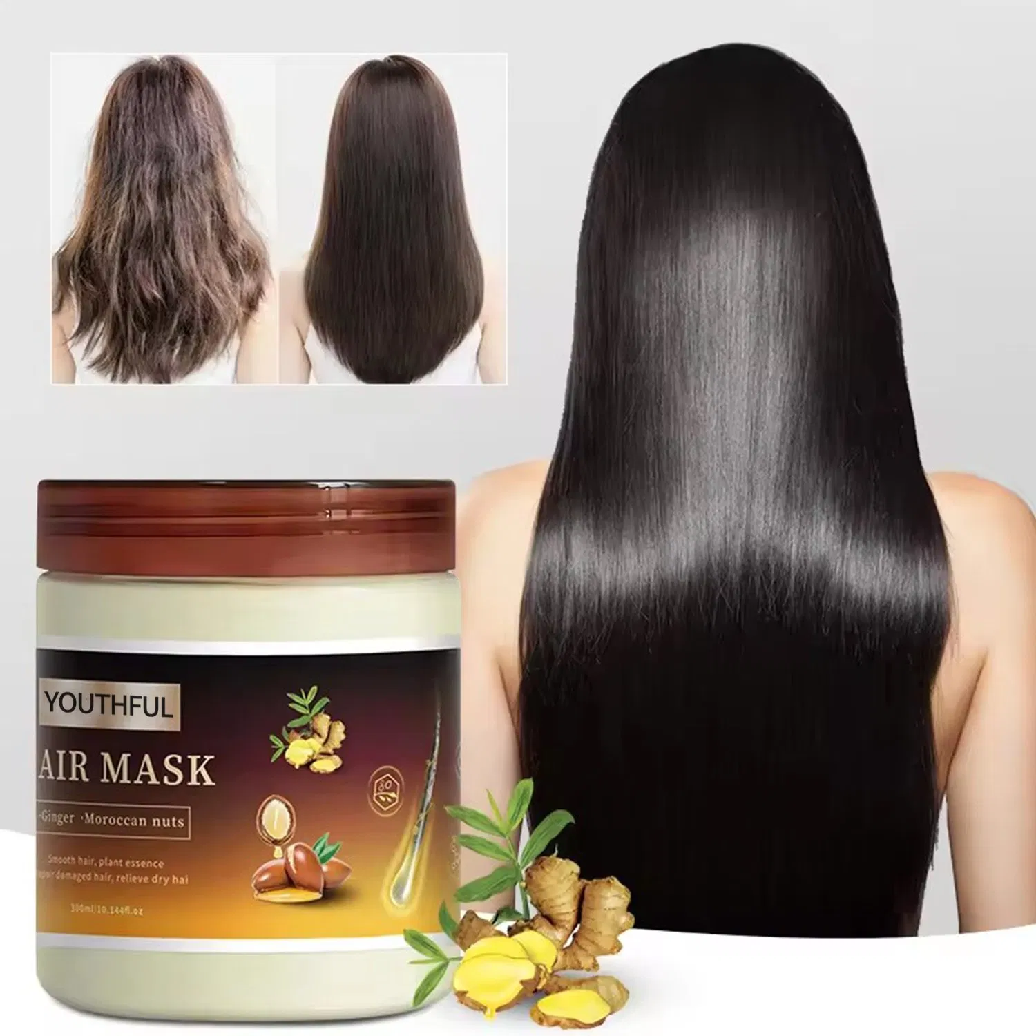 Professional Moisturizing Hydrating Hair Care Keratin Smoothing Hair Mask