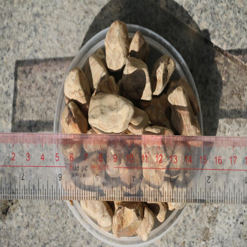 3mm-30mm Potted Decorative Wood Grain Pebbles Stone for Garden