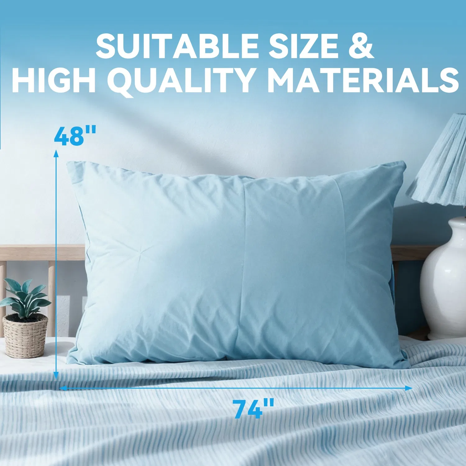 Rectangle OEM& ODM Set of 2 Waterproof Pillow Protector Pillow Case Cover for Children