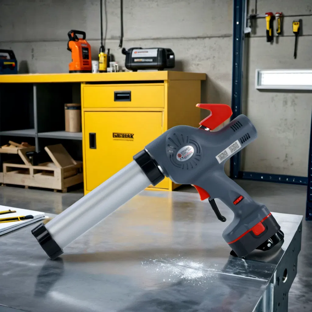 High Quality Electric Construction Tools Cordless Caulking Gun with Lithium Li-ion Battery Accumulator Rechargeable