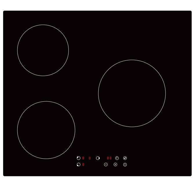Induction Hob Built in 3 Burner Induction Cooker