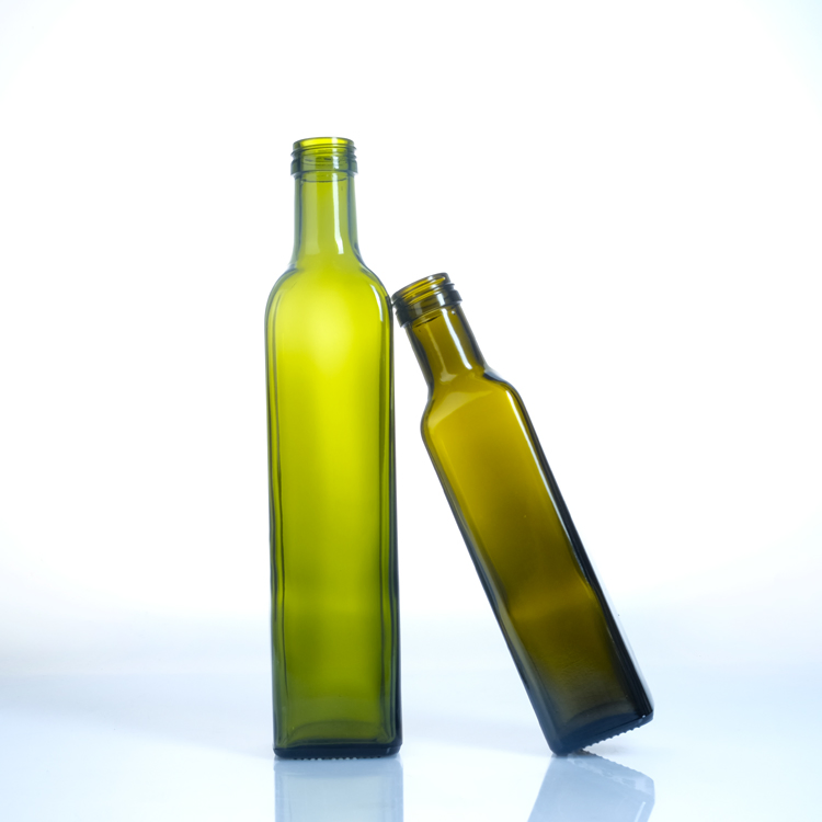 Bulk Empty 750ml 1000ml Mini Amber Transparent Glass Olive Oil Bottle with Screw Cap