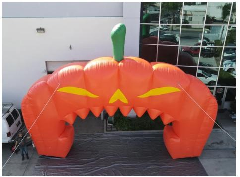 2023 New Giant Inflatable Halloween Pumpkin Arch Entrance for Sale