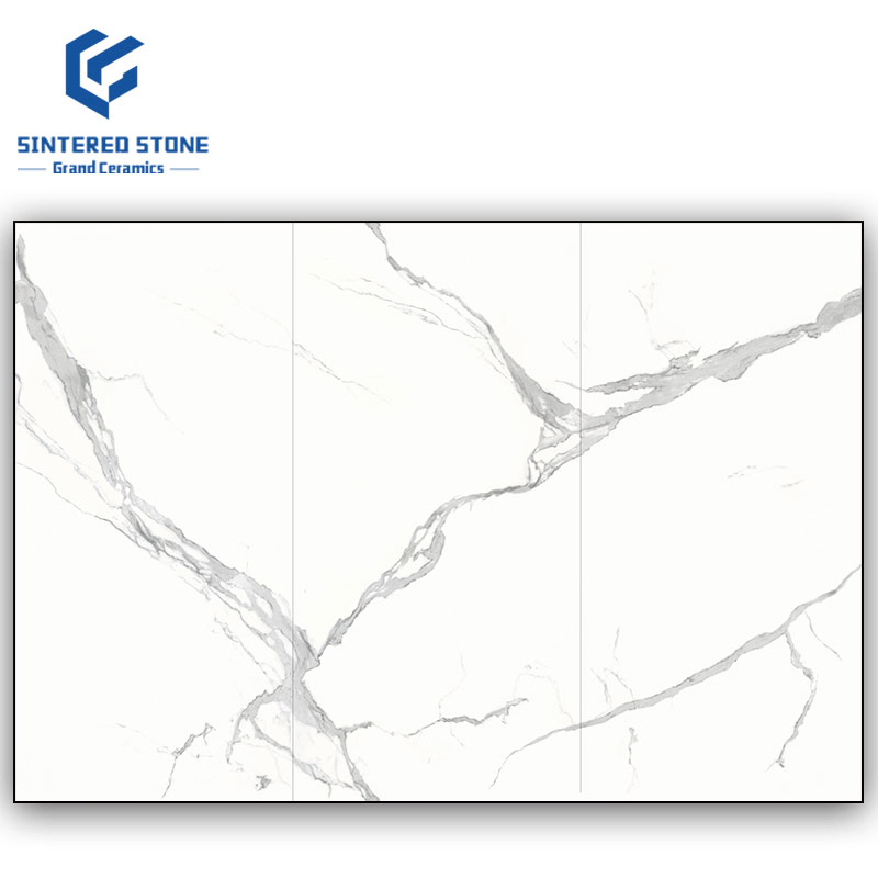 Factory Price 1600*3200*12mm White Sintered Stone Wall Panel for TV Background Decoration for Dining Living Room Outdoor Use