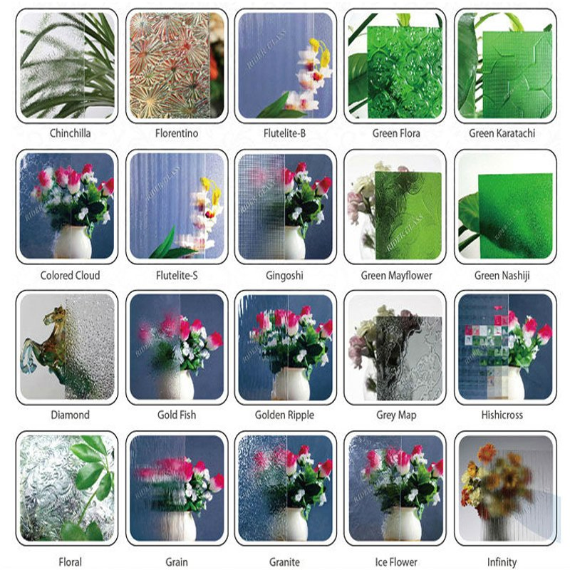 3-8mm Textured Glass