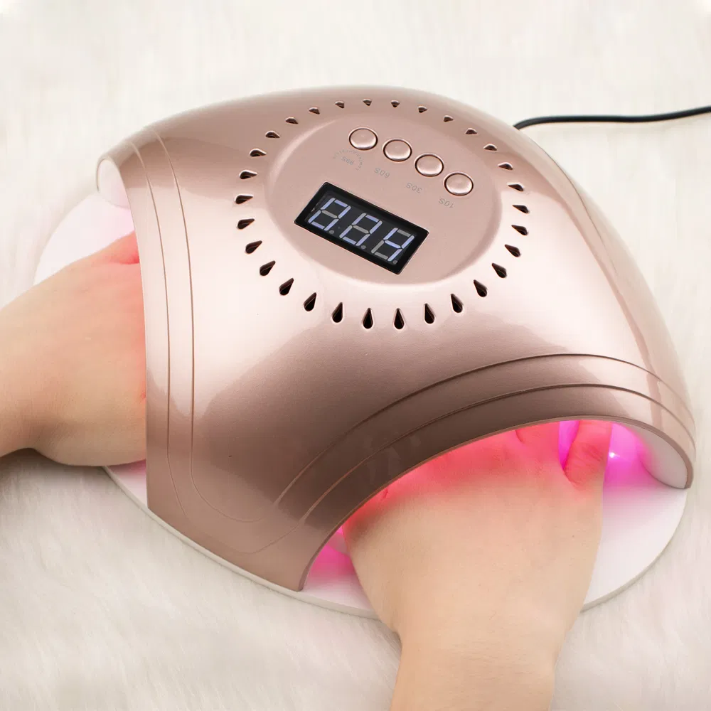 White/Rose Gold UV Lamp Red Light Two Handed 48W 2in1 LED Nail Lamp Professional Machine Painless Baking Glue Nail Dryer