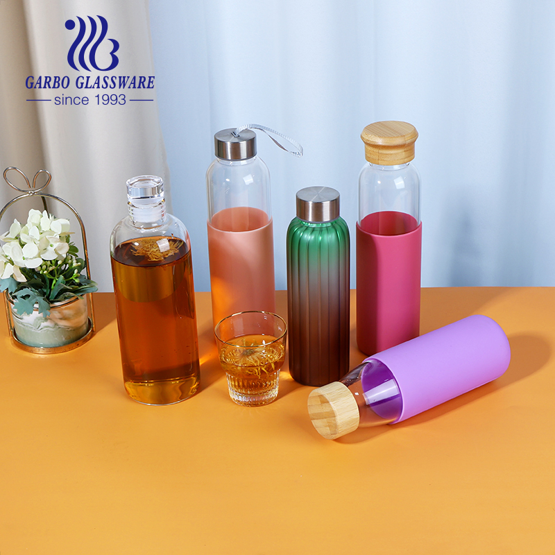 500ml Cooking Oil Bottle for Kitchen Lecythus Glass Ouler 2 PCS Sets Oil Glass Bottle for Kitchen