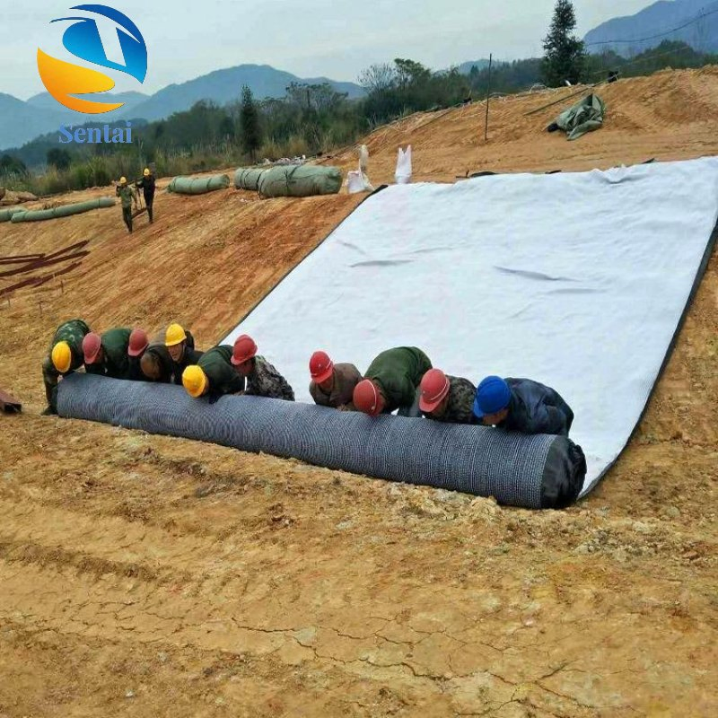 Landscape Lake Gcl Composite Anti Leakage Blanket Wetland Water Absorbing Expansive Soil Anti Leakage Pad Sodium Based 4000g Membrane Waterproof Blanket